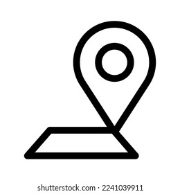 Ortssymbol oder Logo einzeln auf Zeichen, Vektorgrafik - hochwertige Vektorsymbole mit schwarzem Hintergrund
