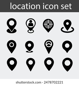 location icon or logo isolated sign symbol vector illustration - Collection of high quality black style vector icons
