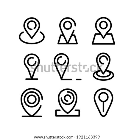 location icon or logo isolated sign symbol vector illustration - Collection of high quality black style vector icons
