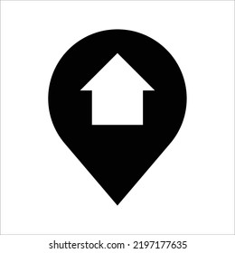 Icono de ubicación, logotipo o símbolo