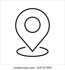 Icono de ubicación, logotipo o símbolo