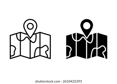 Location icon. Map, home, office location icon. Travel tracking, road map, shop location icon in vector illustration.