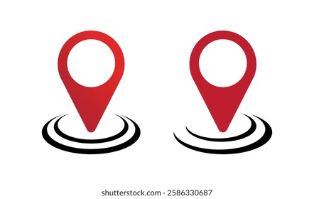 Location icon, map logo for maps google maps, sign, route, position, symbol and vector logo.