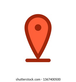Location icon. Map navigation place symbol.