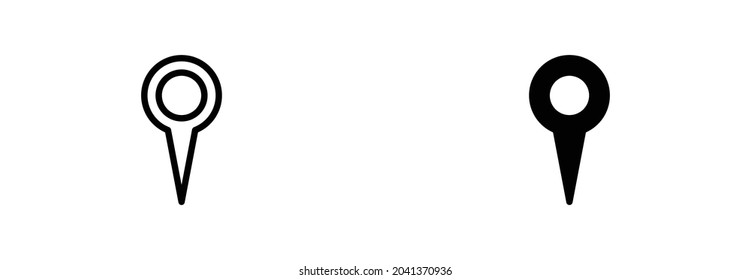 location icon, map and navigation icon, location symbol vector