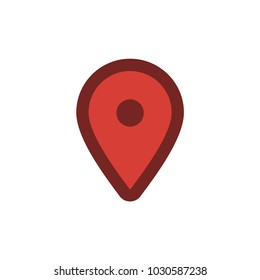 Location icon, map pin, gps pointer