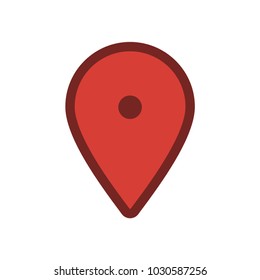 Location icon, map pin, gps pointer