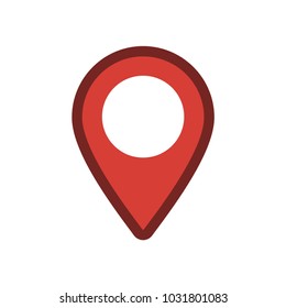 Location icon, map pin, gps pointer