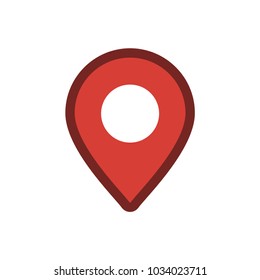 Location icon, map pin, gps pointer