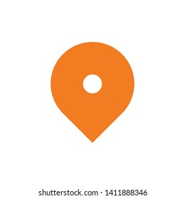 Location icon, map pin gps pointer.
