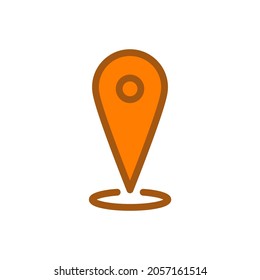 Location icon, map pin, gps mark pointer vector.