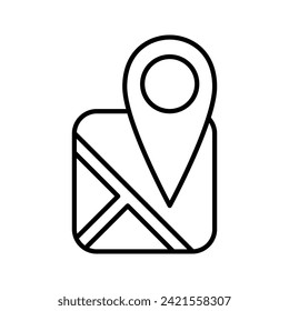 Location icon, map pin, gps pointer place. Travel destination trip point, city street navigator image. Vector illustration.
