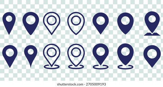 ícone de local, ícones de pin de mapa em estilos de estrutura de tópicos, preto e vermelho. para mapas, GPS, aplicativos de navegação, marcadores de local, indicações de endereço e interfaces de geolocalização