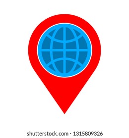 location icon - map pin isolated , map element illustration - Vector location