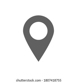 location icon. map pin point isolated on white background. vector illustration