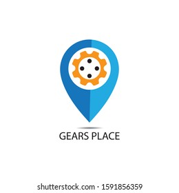 Location icon  map pin pointer. GPS navigation locate symbol