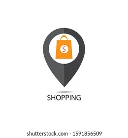 Location icon  map pin pointer. GPS navigation locate symbol