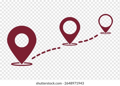 Ícone Local. Conjunto de ícones de pin do mapa. marcador de local. pin de local. Ilustração do vetor do ícone de pin do mapa. Simples localização pin ícone em fundo transparente, perfeito para mapas, navegação e eps geográfico 10
