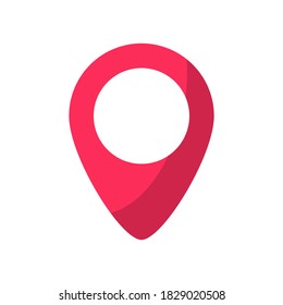 Icono de ubicación. vector de signo de pin de mapa
