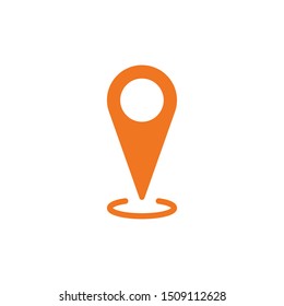 Location icon, map pin symbol