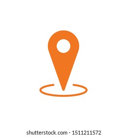 Location icon, map pin symbol