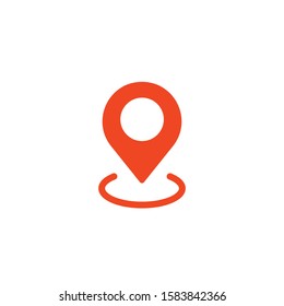Location icon. Map pin symbol. Locate direction gps marker.