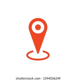 Location icon. Map pin symbol. Locate direction gps marker.