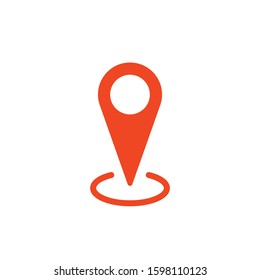 Location icon. Map pin symbol. Locate direction gps marker.