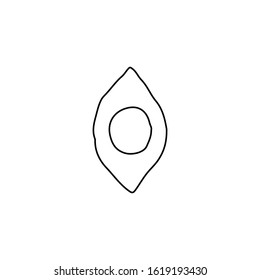 Location icon. Map pin symbol. Logo design element