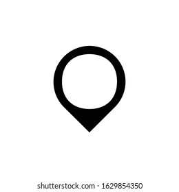 Location icon. Map pin symbol. Travel sign. Logo design element