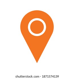 Location icon. Map pin vector symbol.