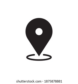 Location icon. Map pin vector symbol.