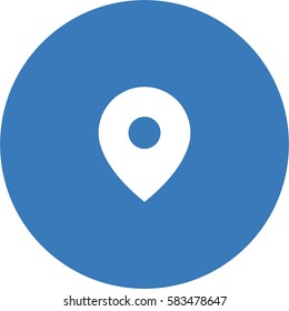 Location icon. Map pin vector