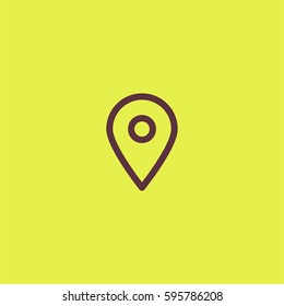 Location icon. Map pin vector