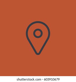 Location icon. Map pin vector