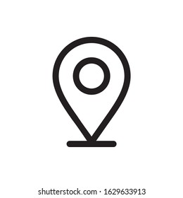 Location icon. Map pointer icon. Position icon symbol design