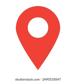 Location icon. Map pointer symbol. Flat design style. vector illustration, es 10.