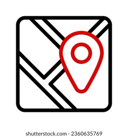 Location icon. Map sign for mobile concept and web design. vector illustration