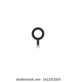 Location icon. Map tool symbol. Logo design element