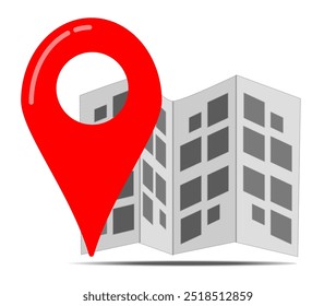 location icon. location marker on map. Flat vector navigation illustration on white background. part 1