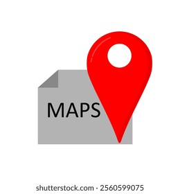 location icon. location marker on map. Flat vector navigation illustration on white background eps 3