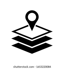 Location icon, markup sign design. Point position. Geolocation