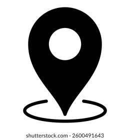 Location Icon in Mixed Glyph Style. Simple Glyph Icon Vector. Simple Vector Design