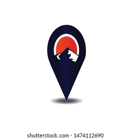 location icon with a modern design