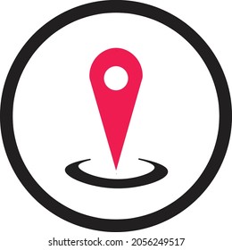 it is a location icon for navigation, with an aesthetic line design. perfect use for web, design, star up and etc. 
