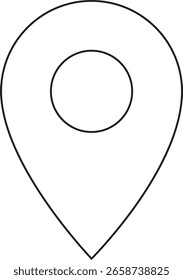 Um ícone de local, geralmente um pino ou um ponto, representa visualmente um local específico ou a localização atual de um usuário em um mapa ou em uma interface.
