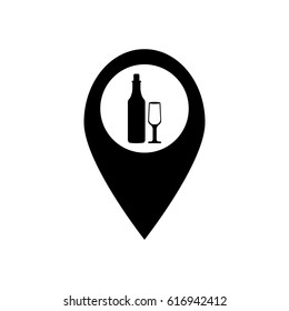 location icon on the background