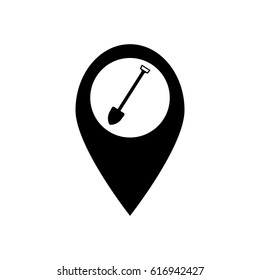 location icon on the background