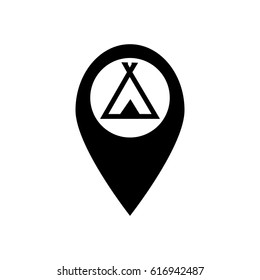 location icon on the background