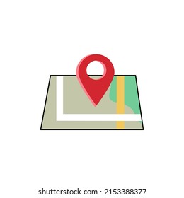 Location icon on the map.